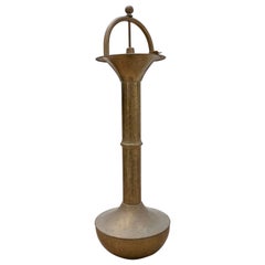 Cendrier de sol en bronze espagnol des années 1970