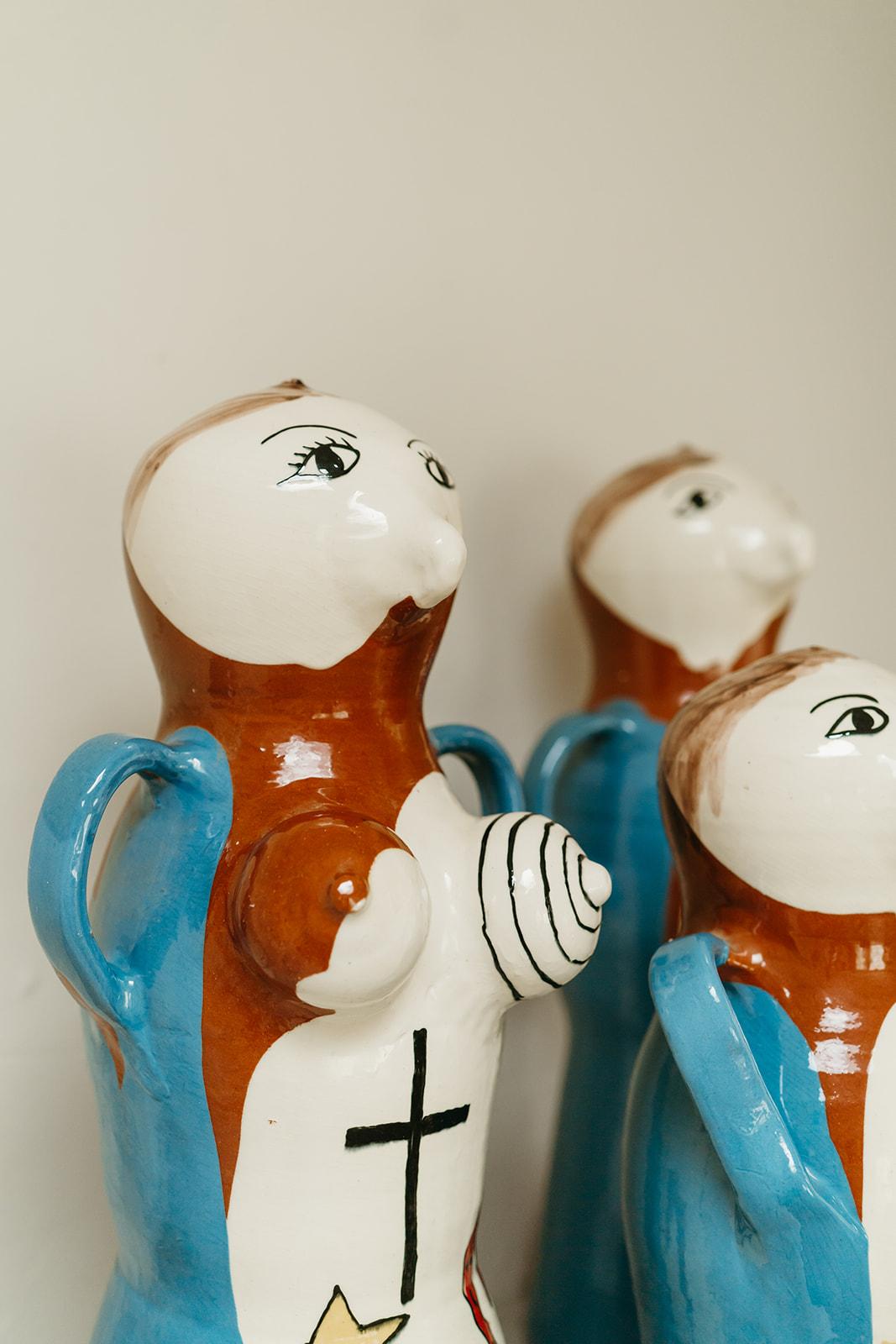 Ceramica Figure in ceramica spagnola Buxo degli anni '70 ... in vendita