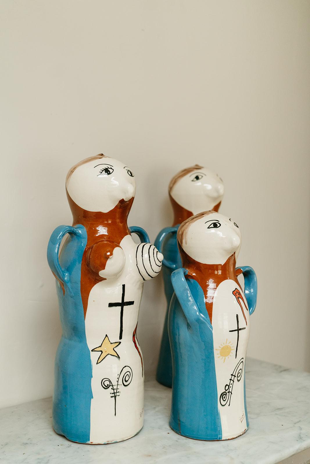 1970's Spanish Buxo ceramic figures ..  For Sale 4
