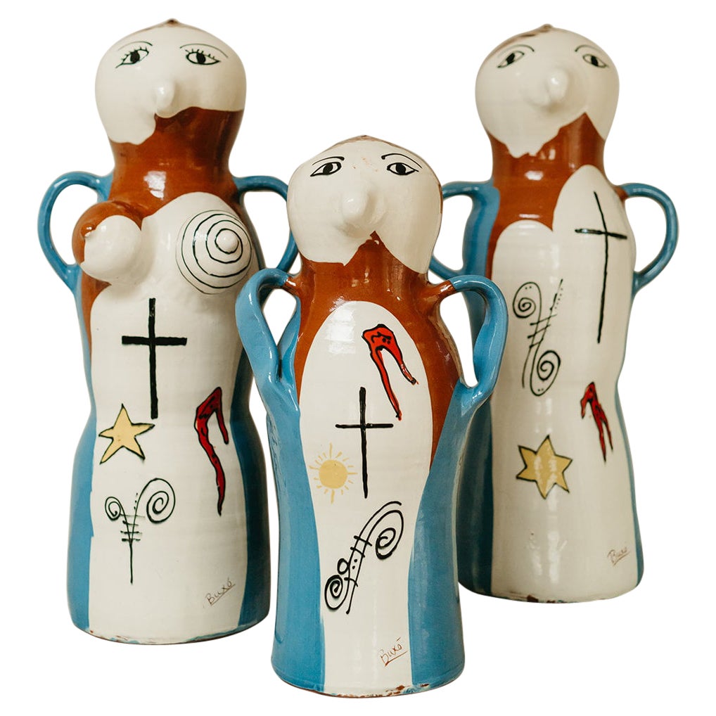 Figure in ceramica spagnola Buxo degli anni '70 ...