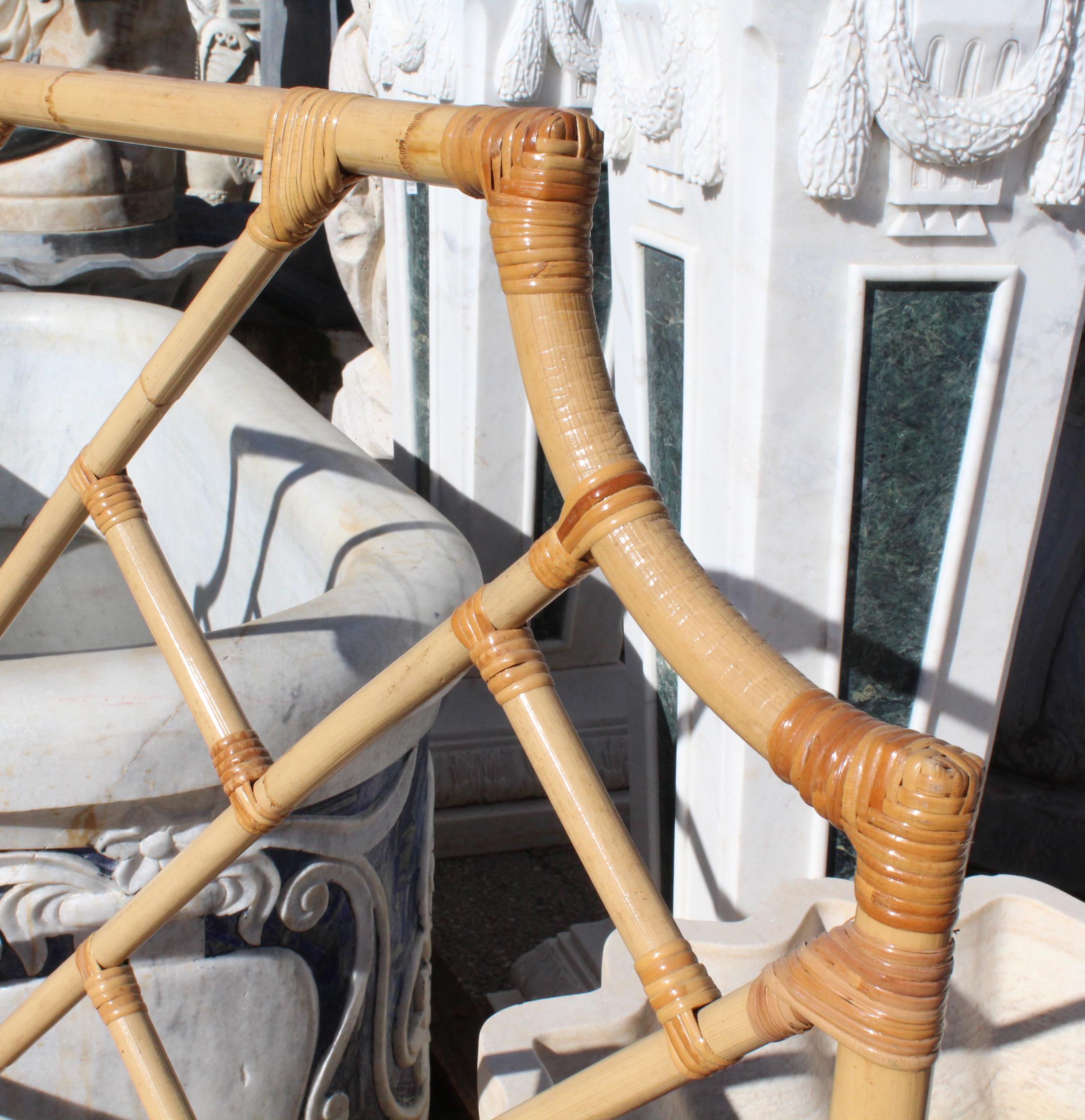 1970s Spanish Cane and Wicker Bed Headboard at 1stDibs