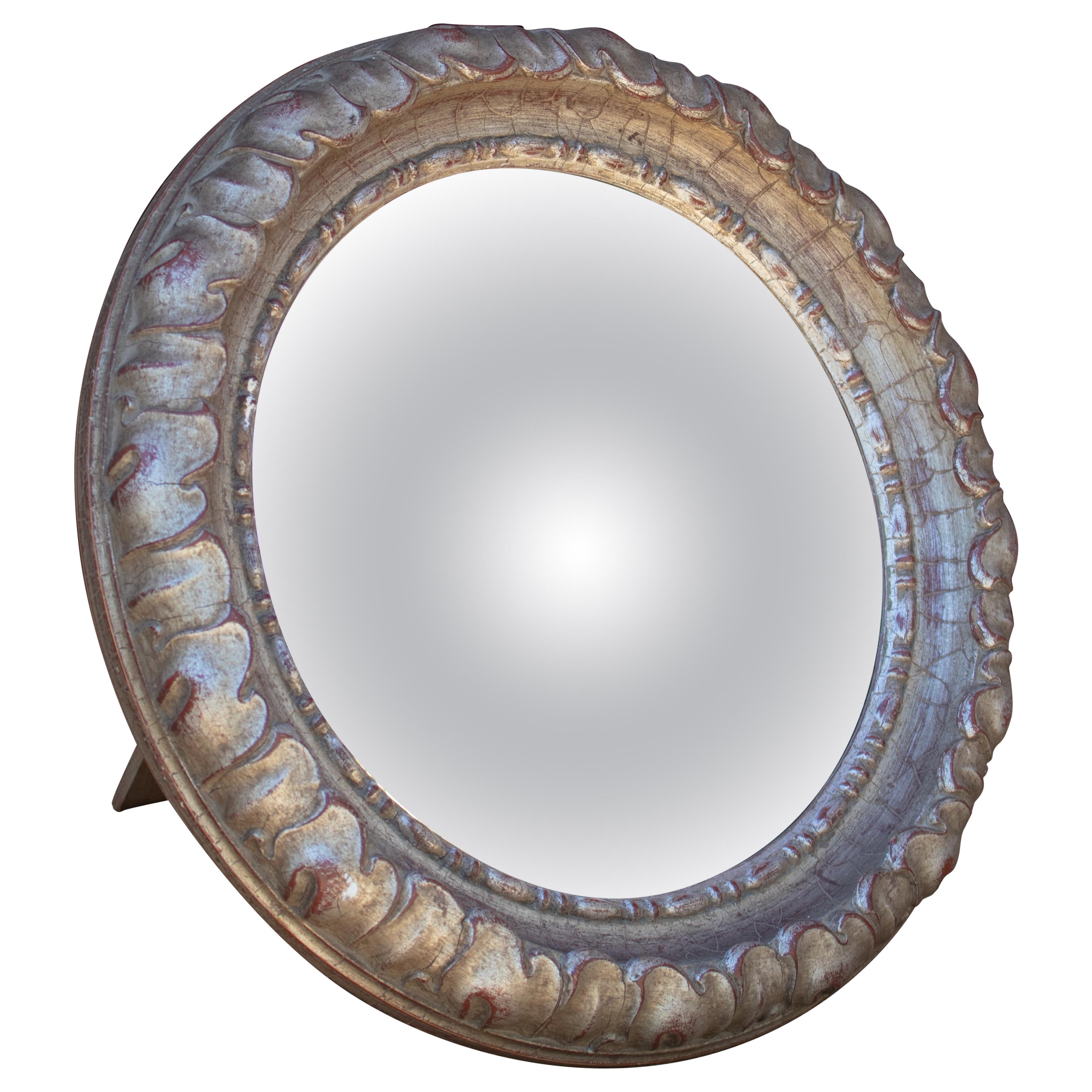 Pair of Vintage Turner Convex Bubble Mirrors, circa 1970s at 1stDibs