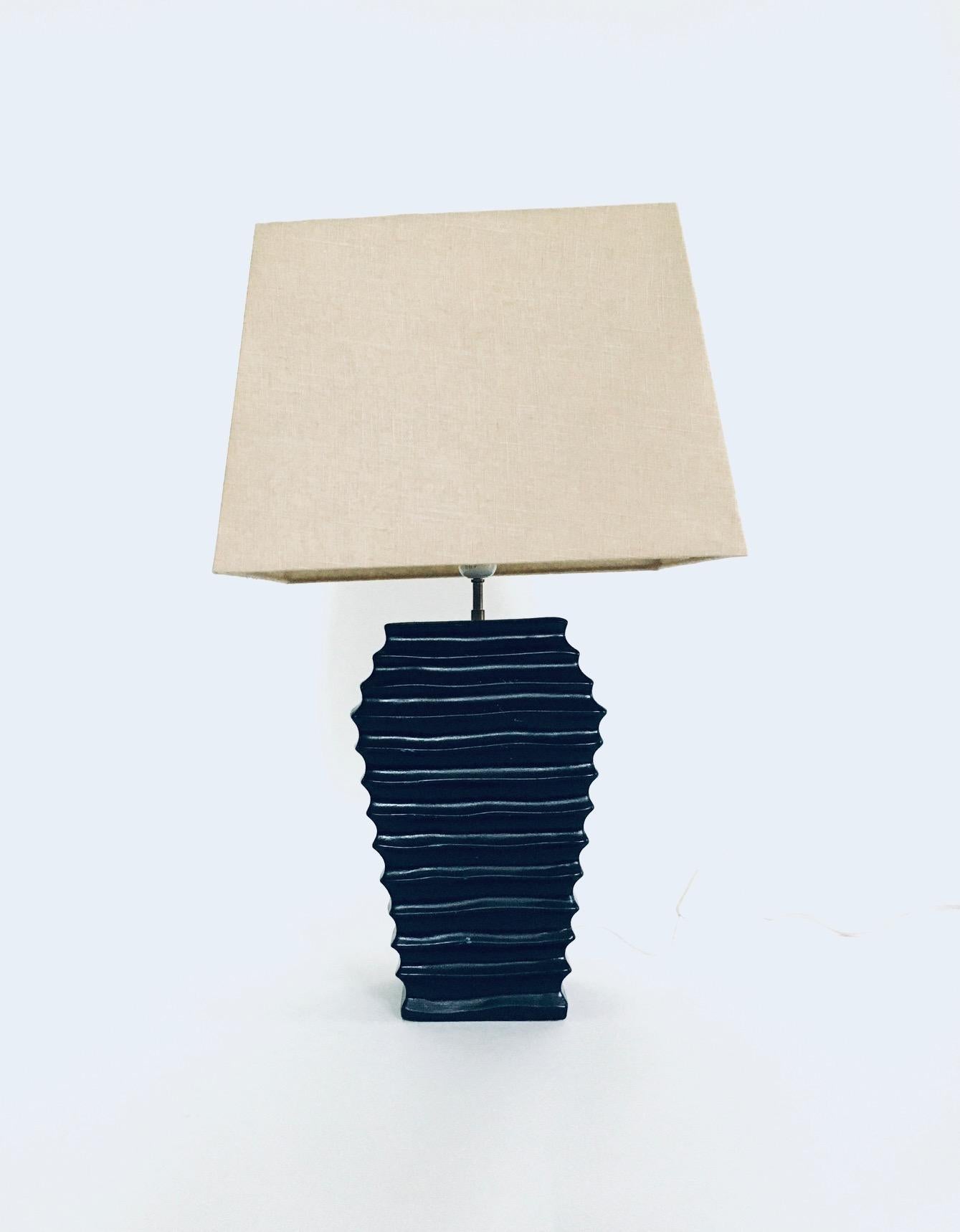 1970's Spanish Design Ceramic Table Lamp Set For Sale 9