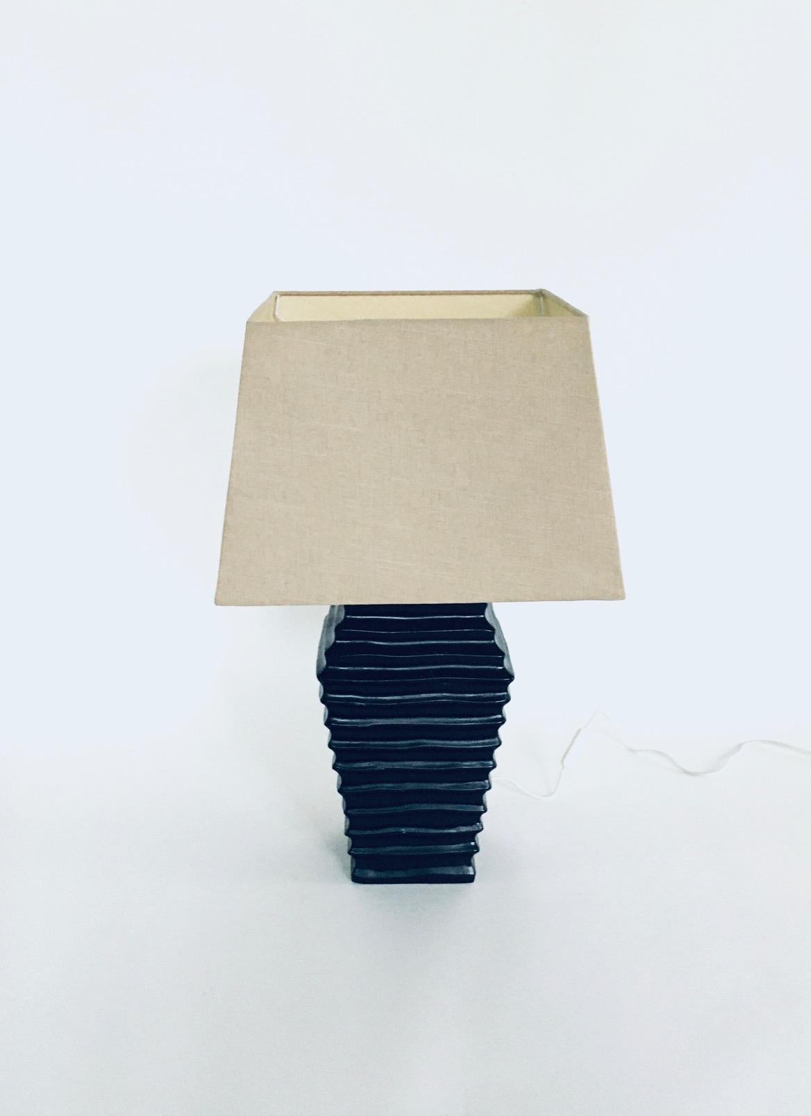 1970's Spanish Design Ceramic Table Lamp Set For Sale 10