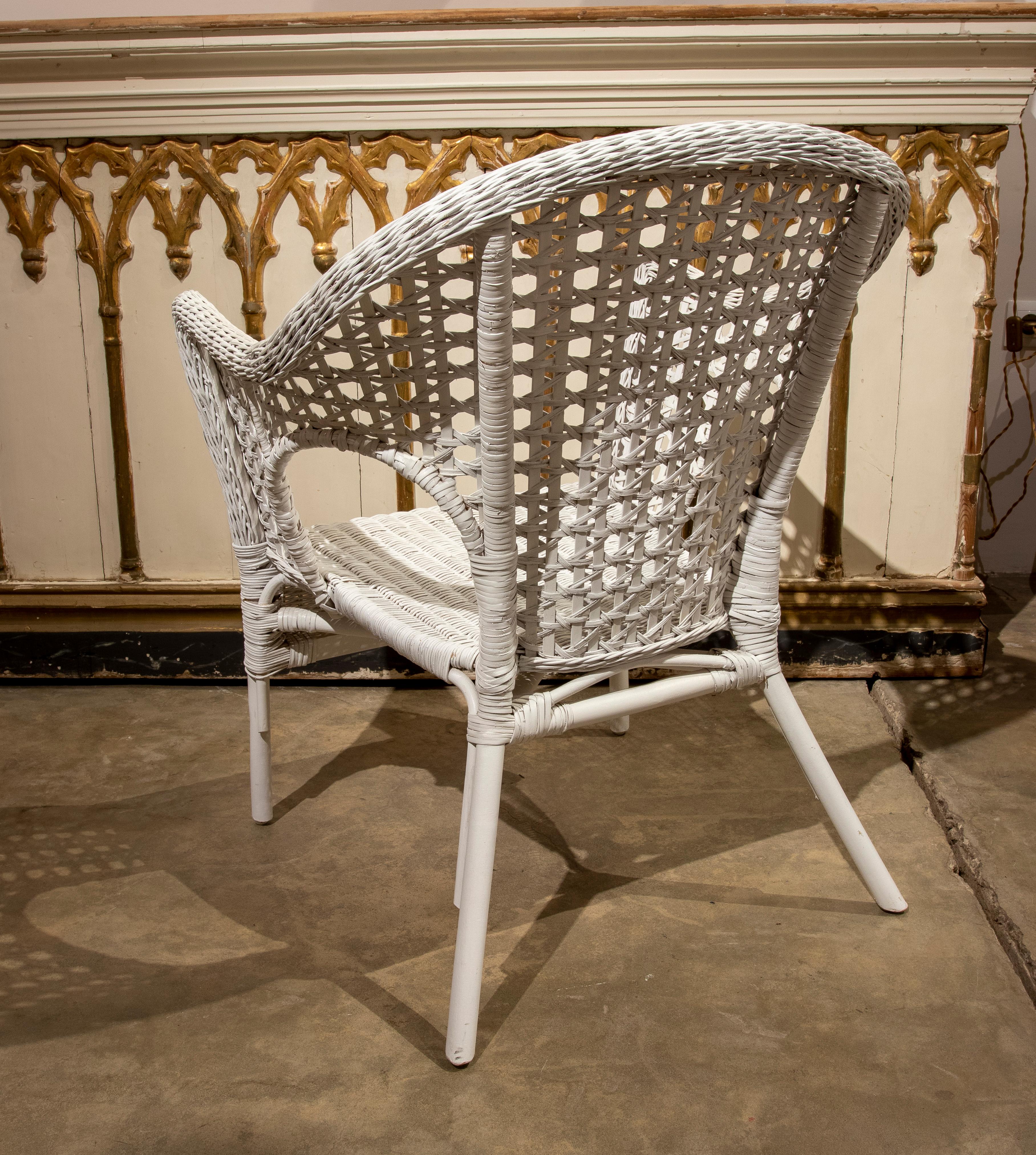 1970er Jahre Spanische handgefertigte Sessel aus Weidengeflecht im Zustand „Gut“ im Angebot in Marbella, ES