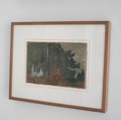 1970s Spanish Impressionist Water Colour Orientalist Painting by J. Benjamín