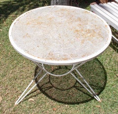 1970s Spanish Iron Garden Round Table