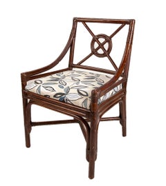 1970s Spanish Set of Six Bamboo Chairs