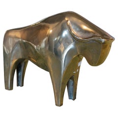 1970s Spanish Solid Bronze Bull