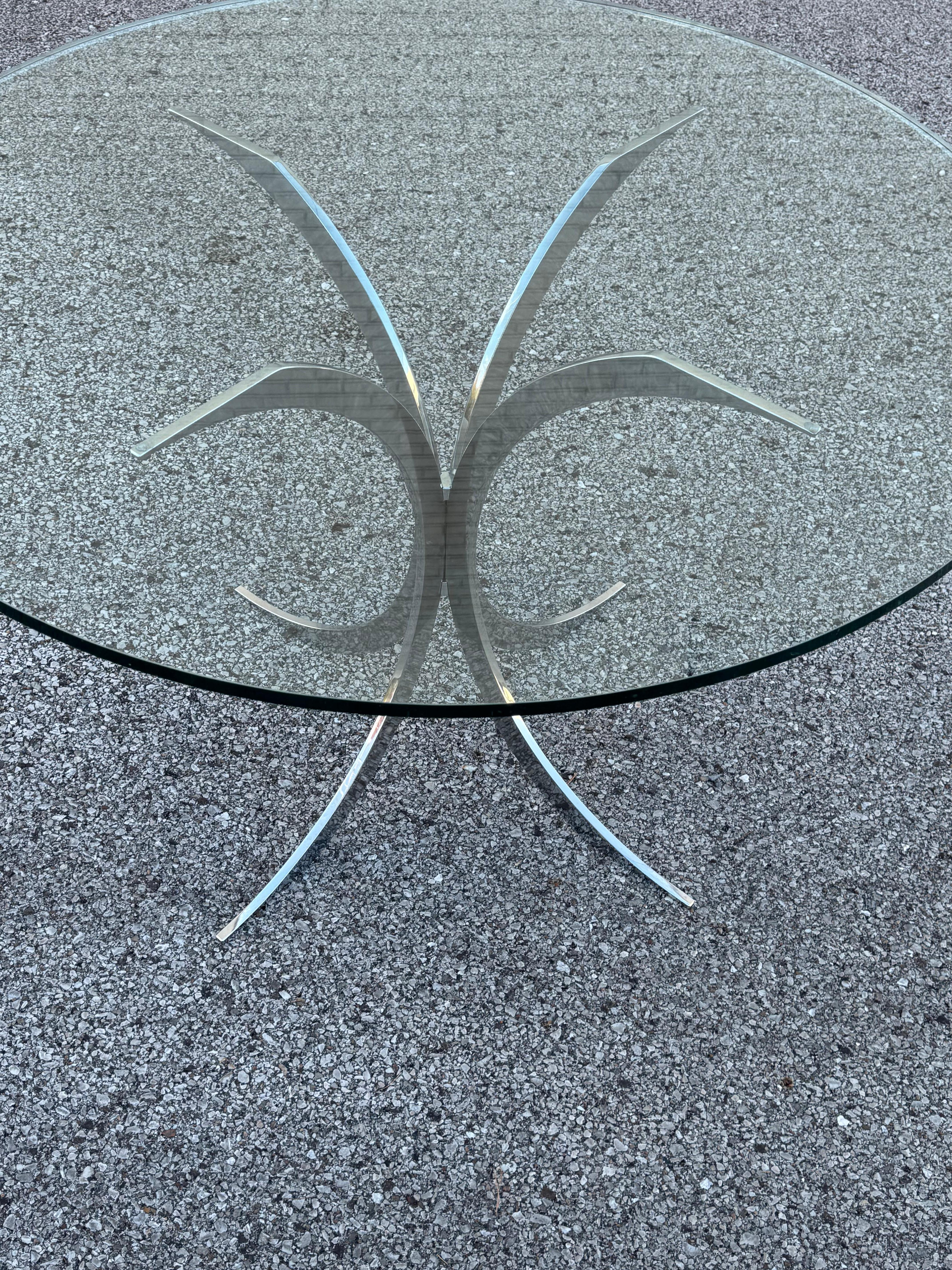 Steel 1970s Sphere Dining Table Base by Boris Tabacoff for Mobilier Modulaire Moderne For Sale