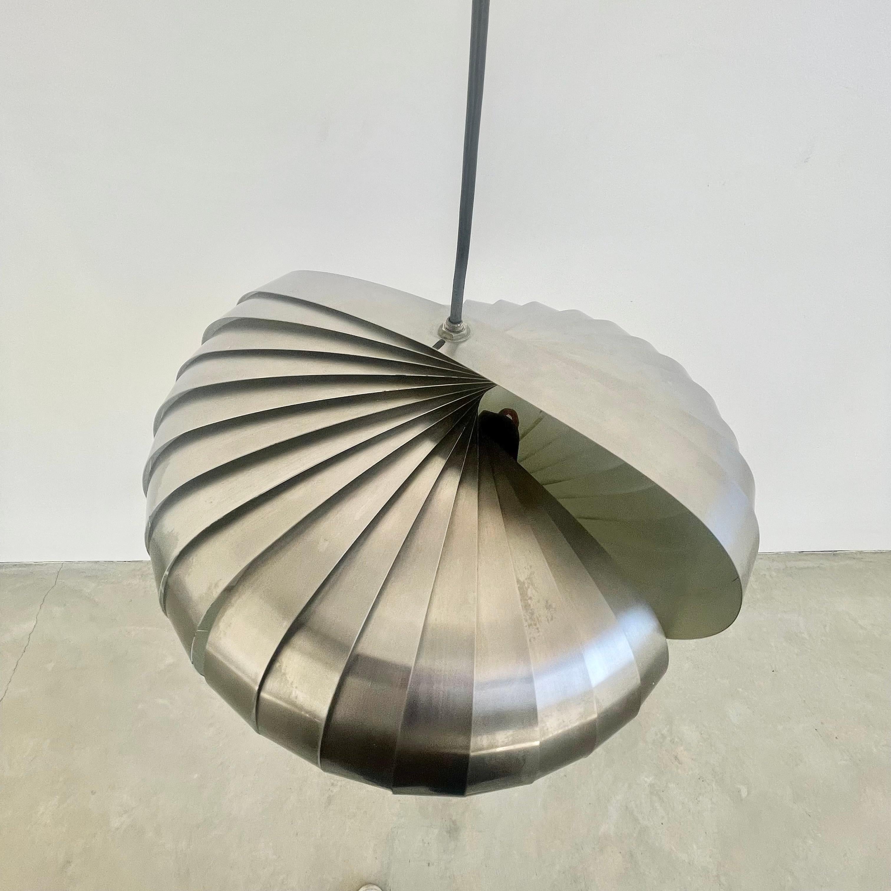 Lustre cinétique en spirales des années 1970 par Henri Mathieu 6