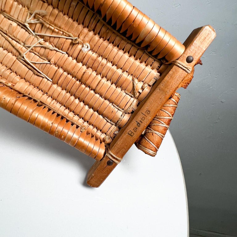 1970s Sport Vintage Cesta Curved Basket Catch All Jai Alai from Mexico