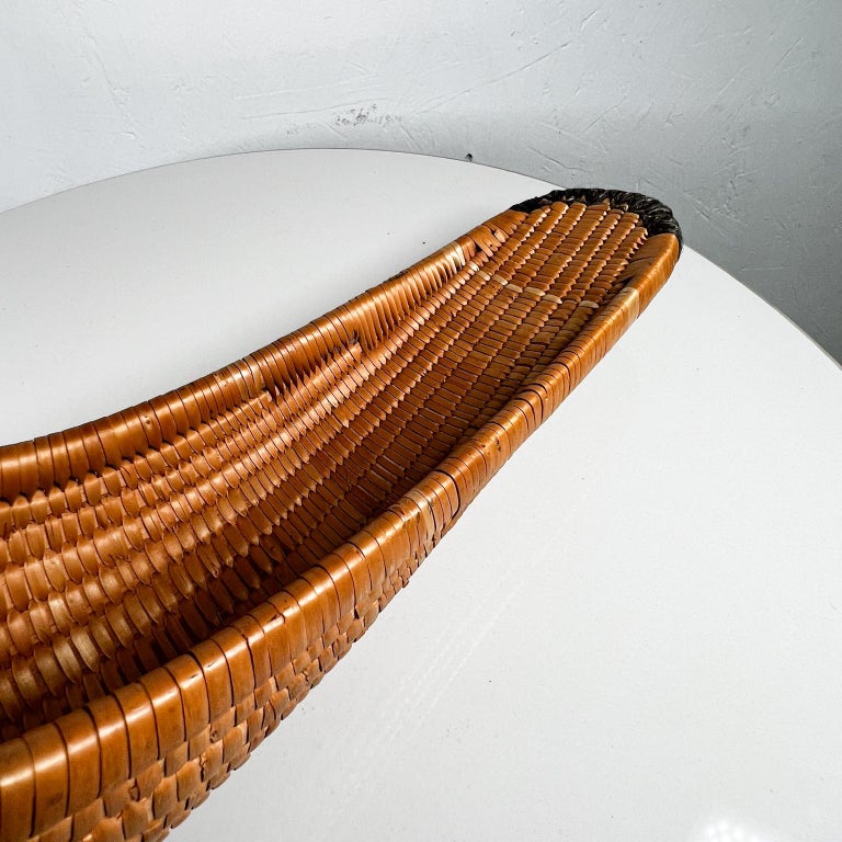 1970s Sport Vintage Cesta Curved Basket Catch All Jai Alai from Mexico
