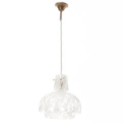 1970's Spotted Murano Glass Pendant Attributed to Mazzega