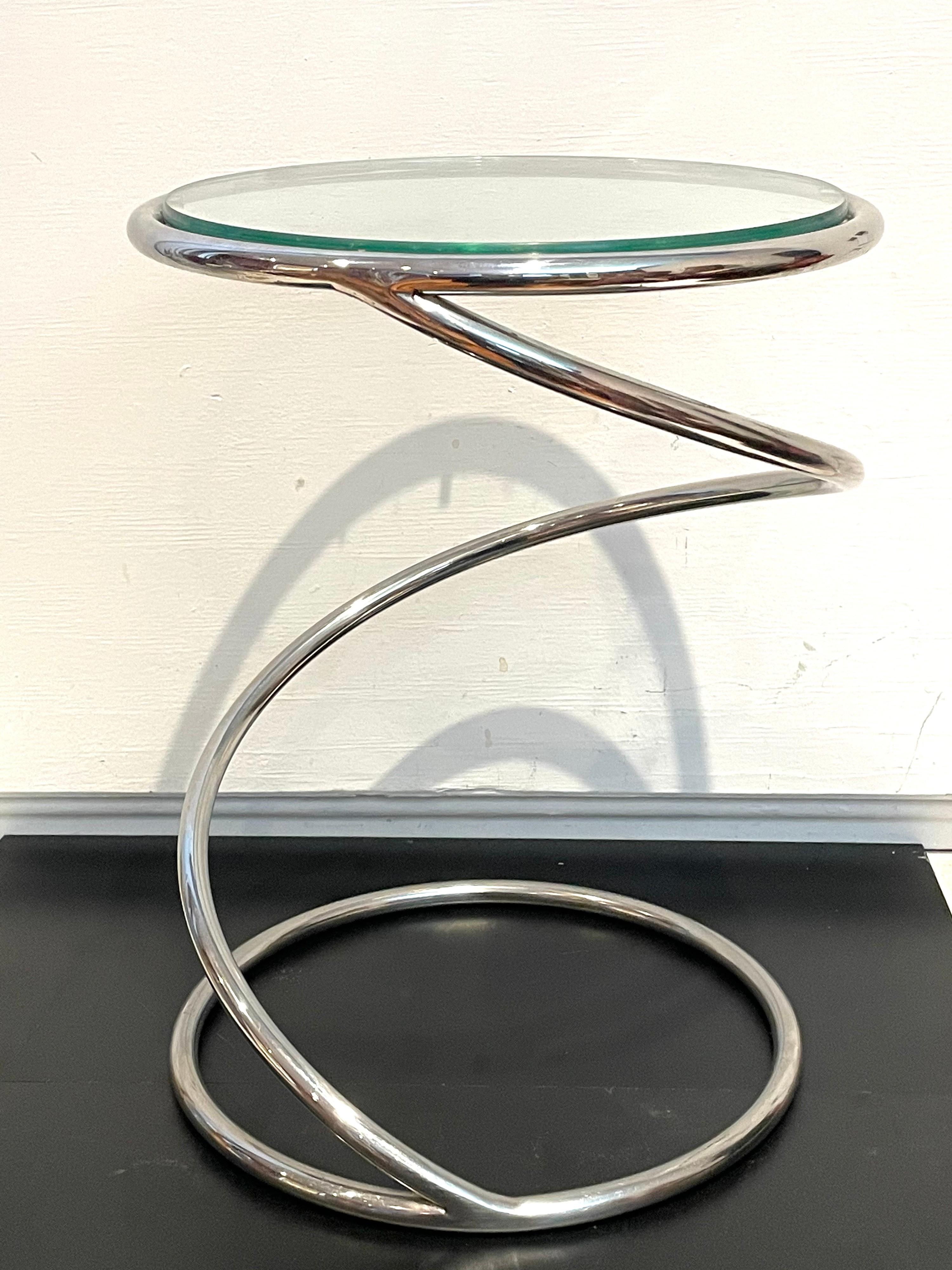 1970s Spring Cocktail Table Designed by Leon Rosen for Pace In Excellent Condition In San Diego, CA