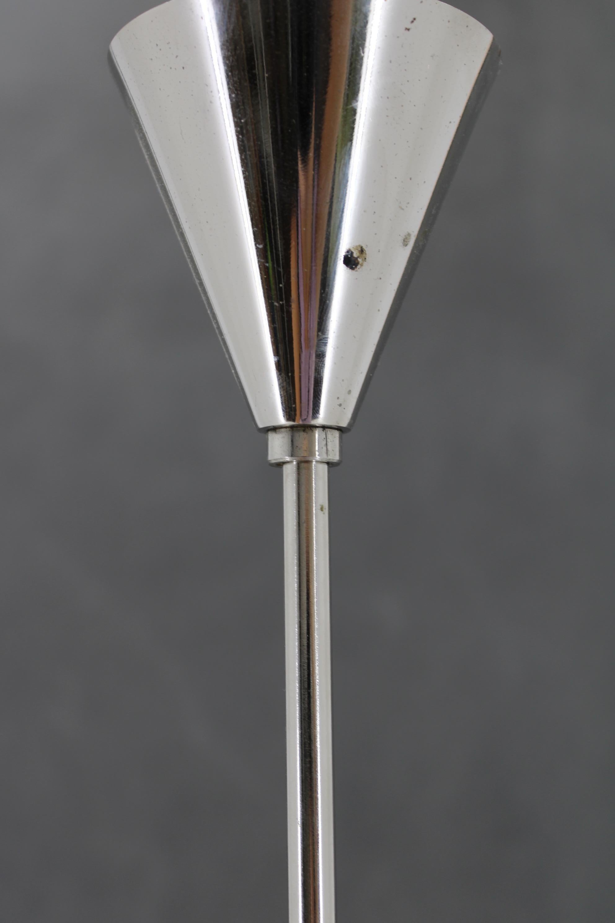Lampadario Sputnik cromato a 9 fiamme di Kamenicky Senov degli anni '70 in vendita 1