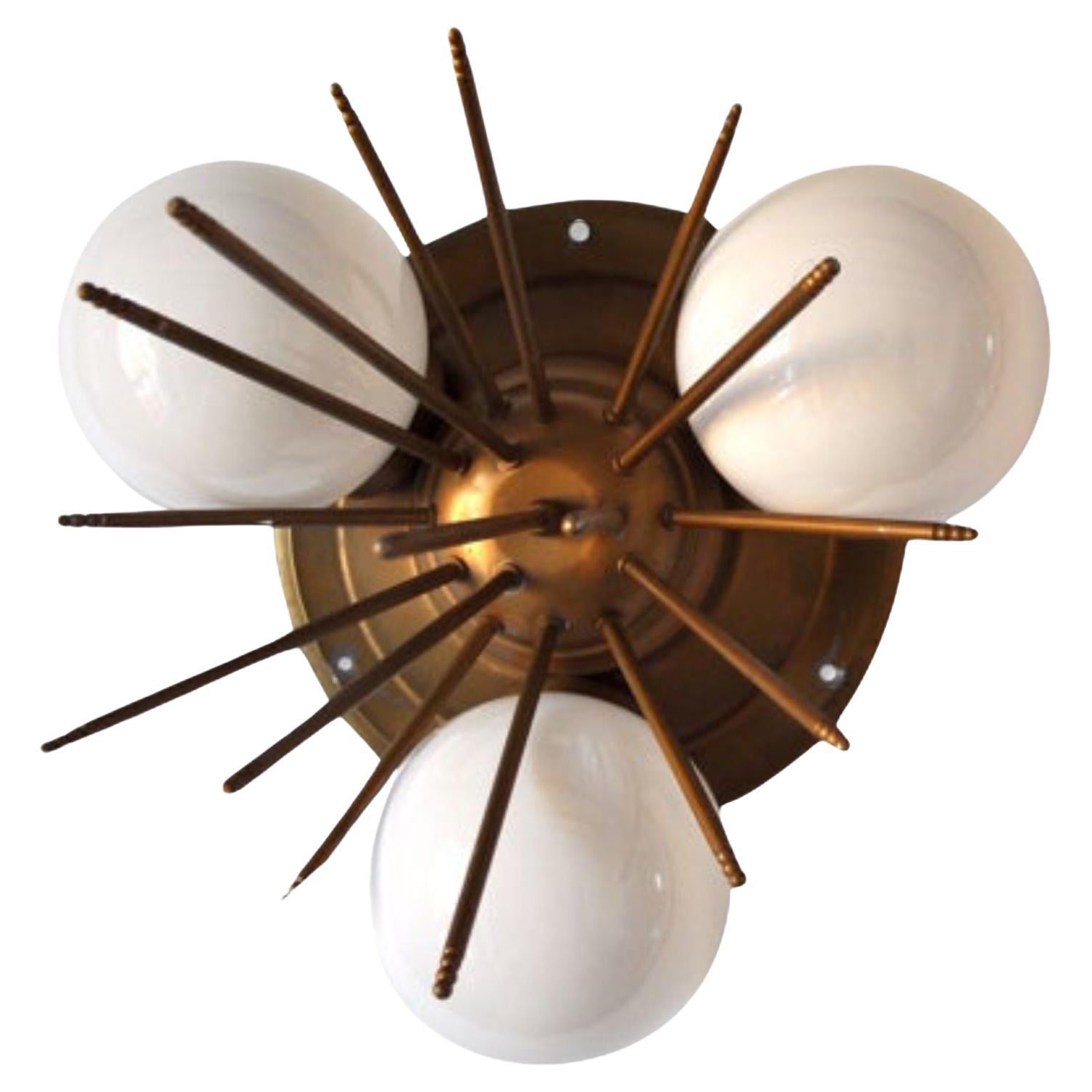 1970s Sputnik Wall Lamp, Italy For Sale