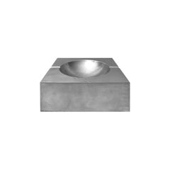 1970s Square Solid Aluminum Ashtray