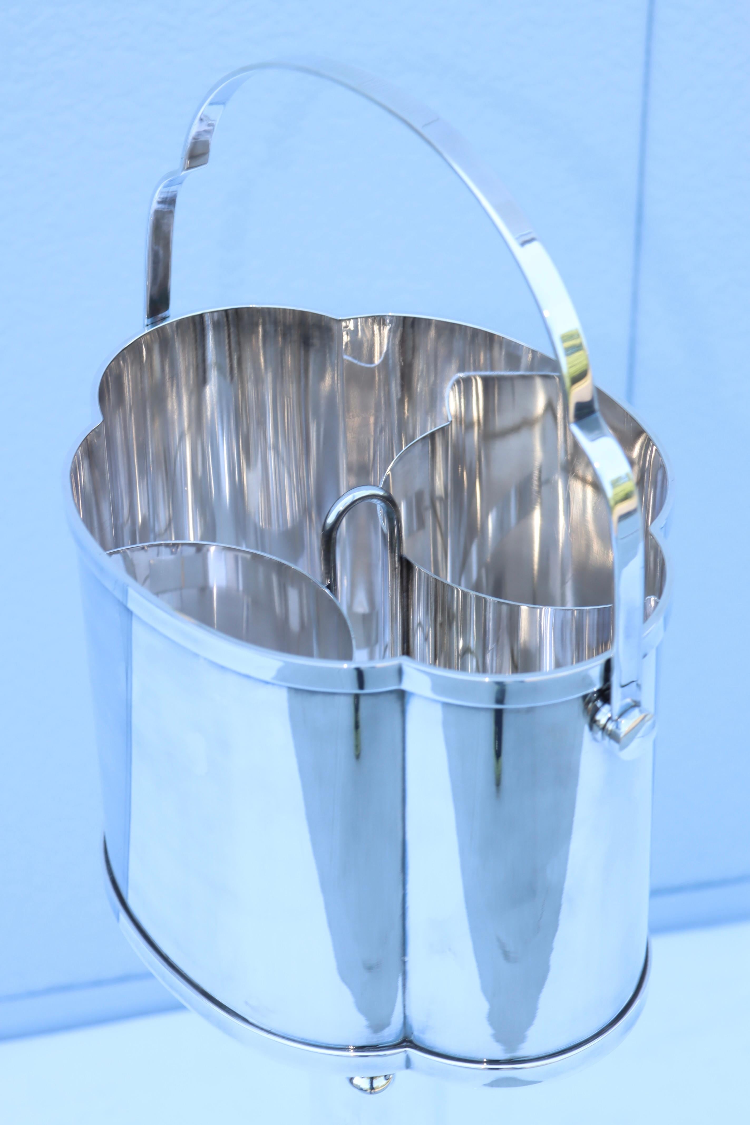 1970's St James Silver-Plate Wine Bucket with Stand from Brazil 3