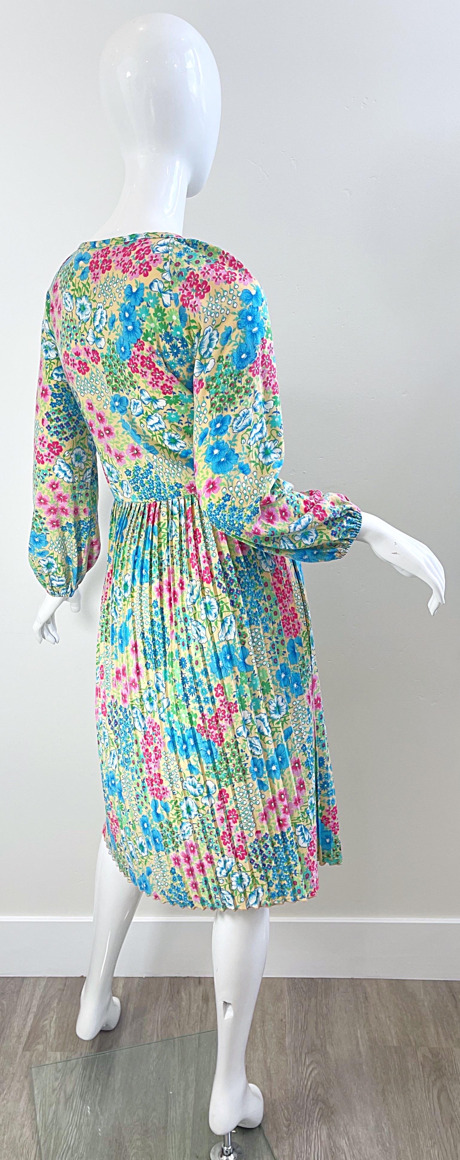 70s flower dress