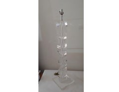 1970s Stacked Hollywood Regency Lucite Floor Lamp