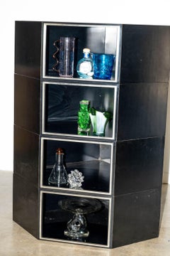 1970s Stacking Corner Cabinet by Willy Rizzo