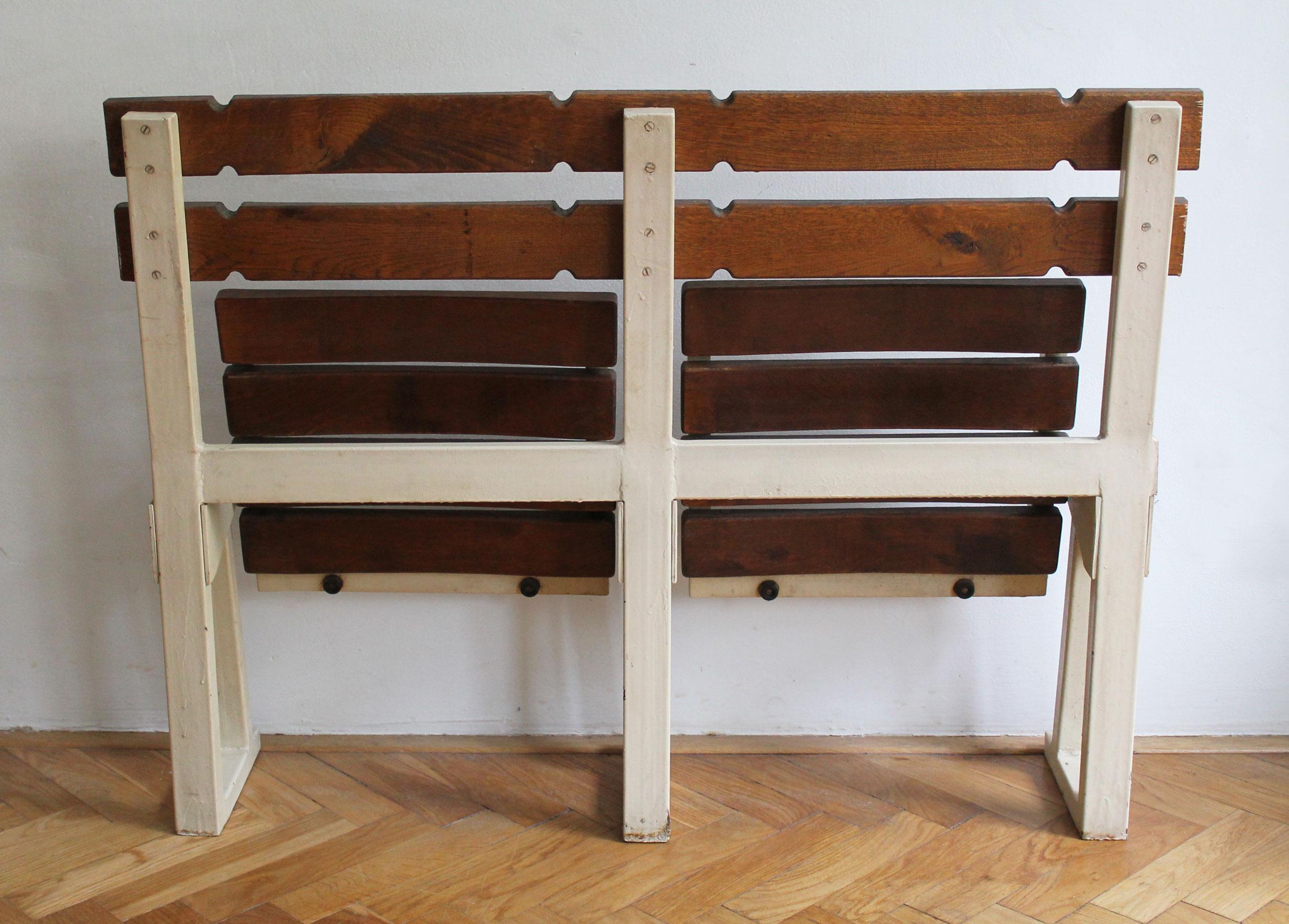1970's Stadium bench, seats No. 9 and No. 10 For Sale 1