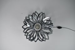 1970's Stainless Steel Flower Lamp by Jacqueline Trocmé