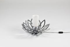 1970's Stainless Steel Flower Lamp by Jacqueline Trocmé
