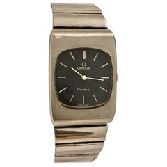 1970s Stainless Steel Omega Geneve Mechanical Watch