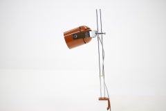 1970s Stanislav Indra Brown Table Lamp, Czechoslovakia