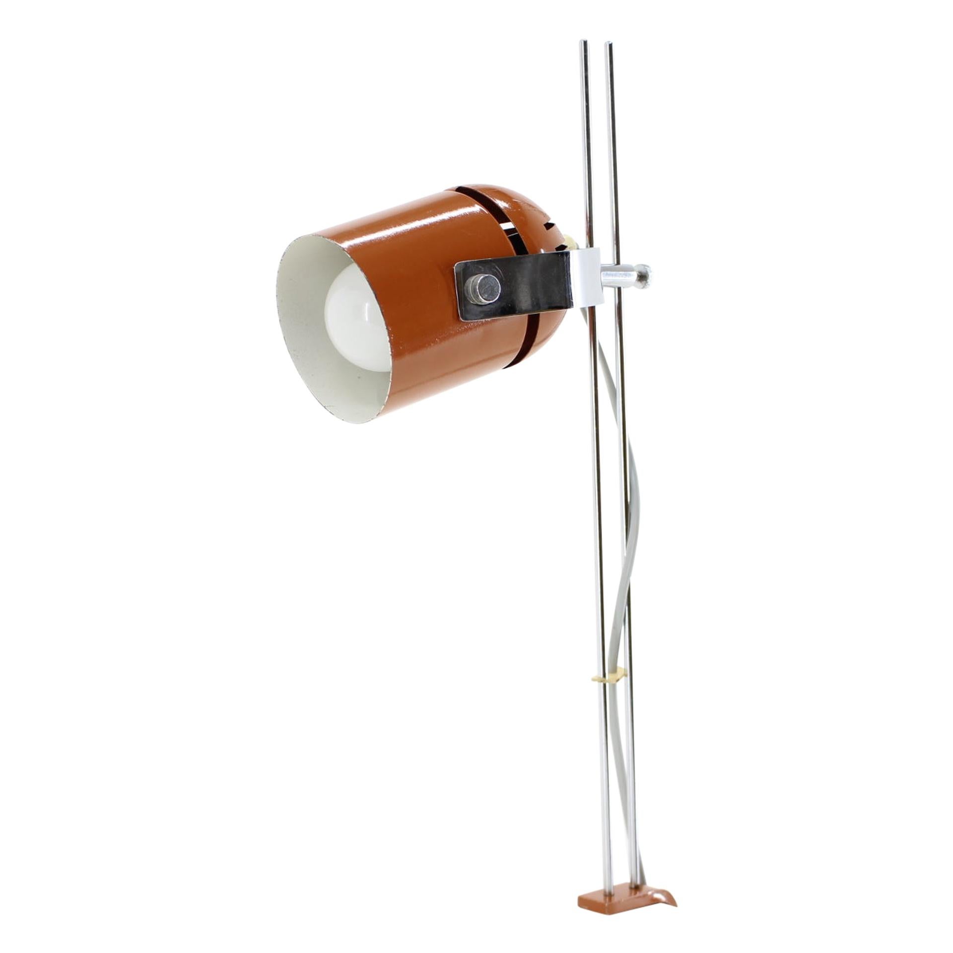 Lampada da tavolo Stanislav Indra Brown, Cecoslovacchia, anni '70