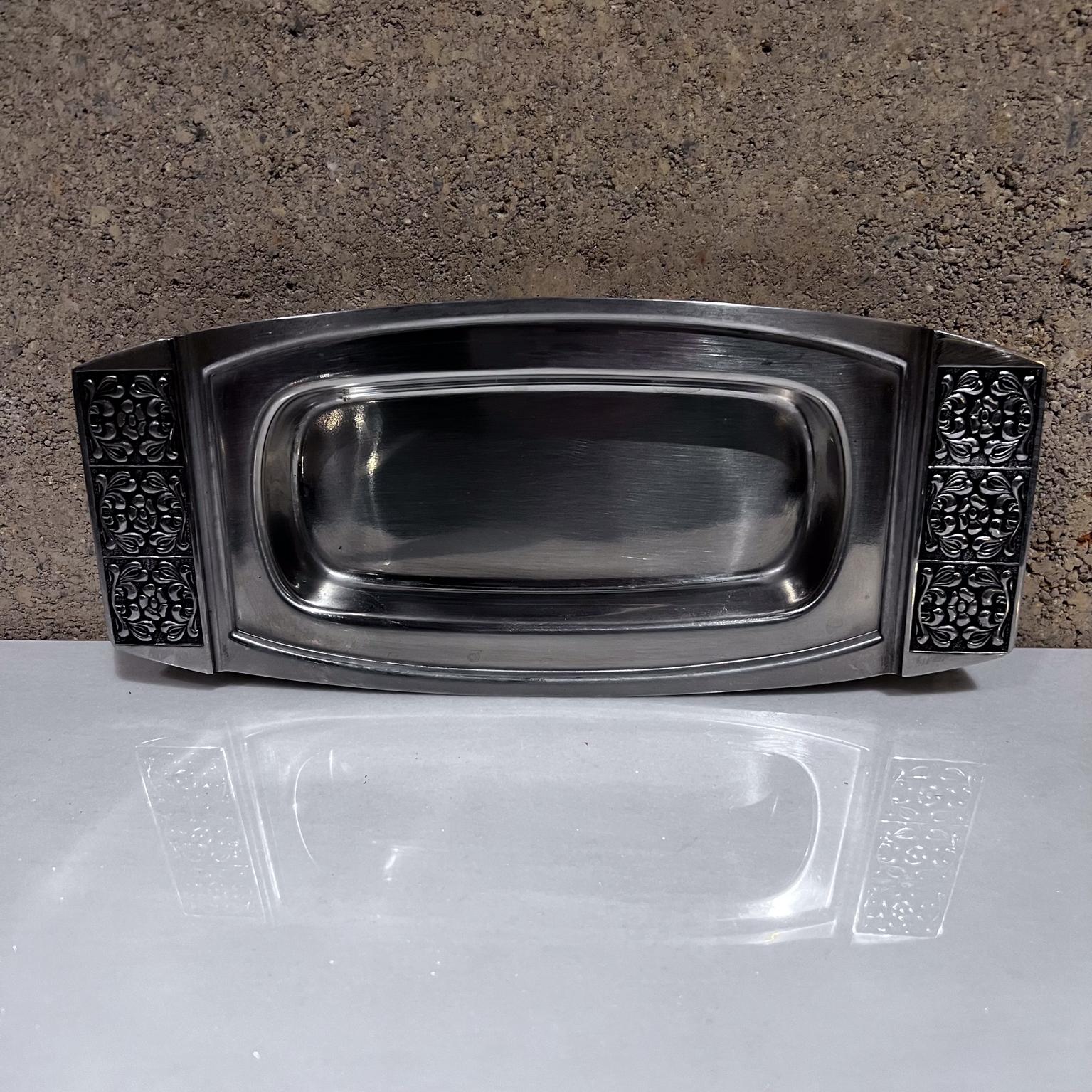 Stainless Steel 1970s Stanley Roberts Covered Butter Dish Japan  For Sale