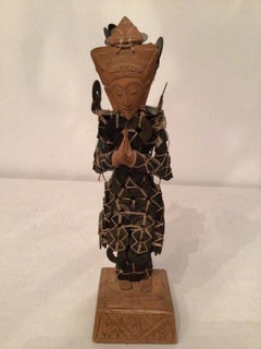 1970s Statue on Wood Base