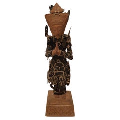 1970s Statue on Wood Base