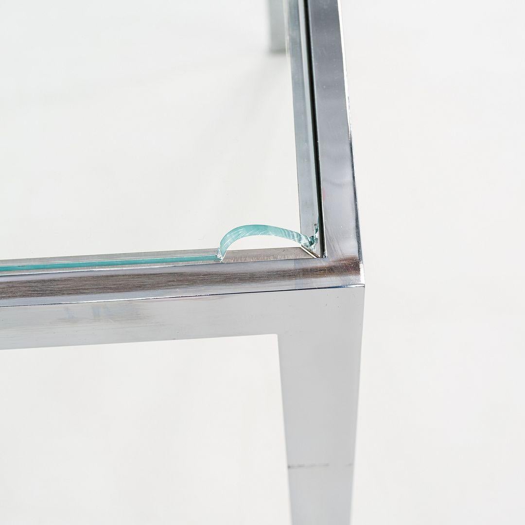 1970s Steel and Glass Dining or Conference Table Attributed to Jacob Epstein For Sale 6