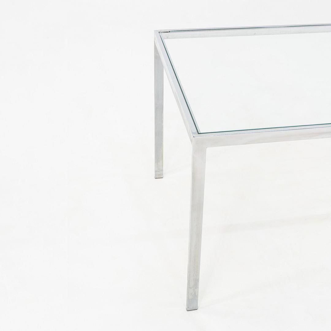American 1970s Steel and Glass Dining or Conference Table Attributed to Jacob Epstein For Sale