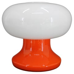 1970s Stepan Tabery Glass Mushroom Table Lamp, Czechoslovakia