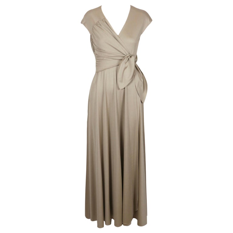chinese dress ladies Beatrice Jersey Wrap Maxi Dress (Leopard Multi) | Love Cherish