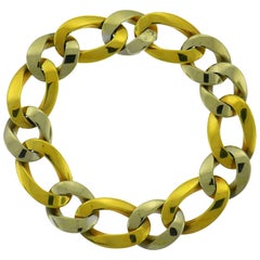 1970s Sterle Gold Link Bracelet