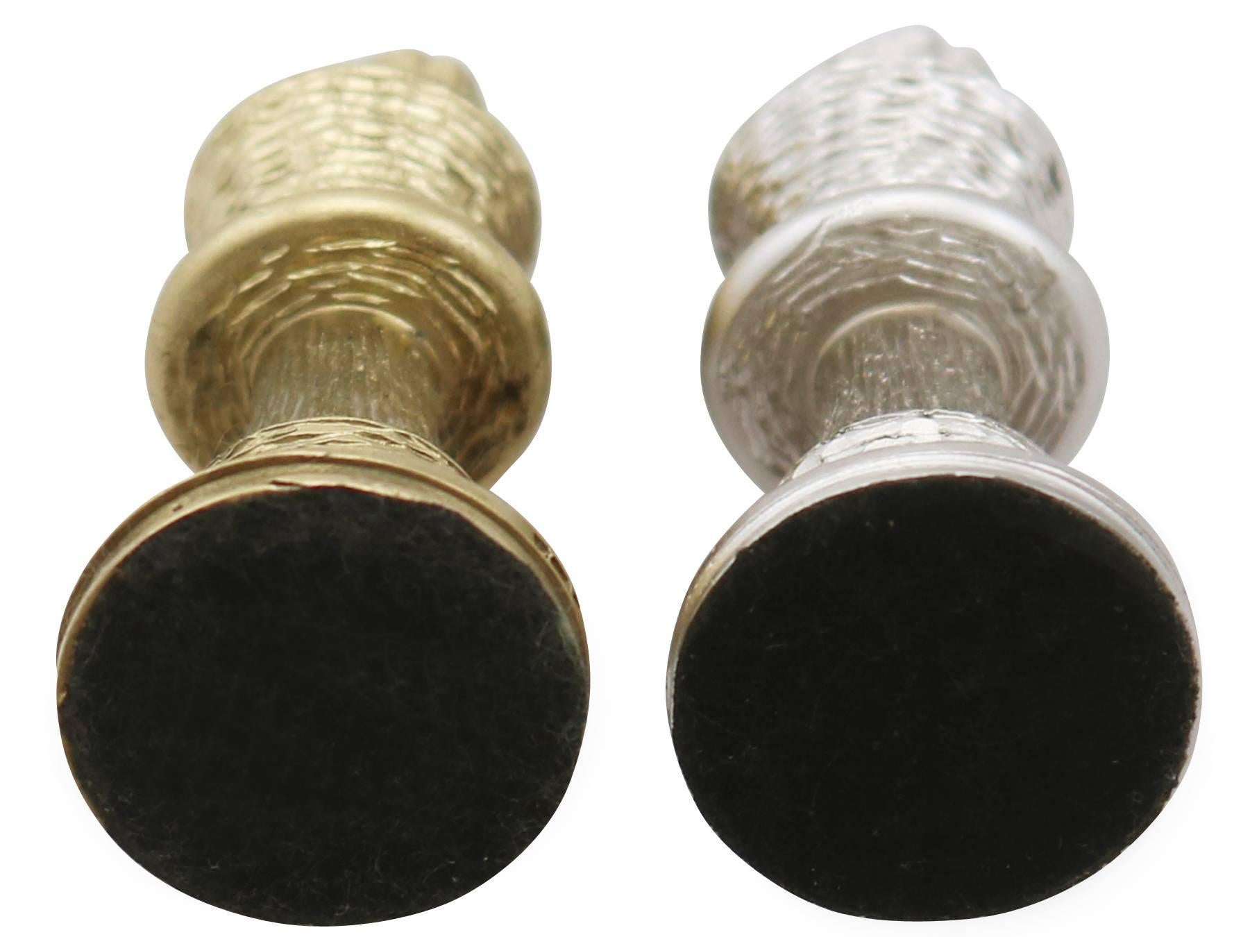 jeu d'échecs en argent sterling et argent doré des années 1970 4