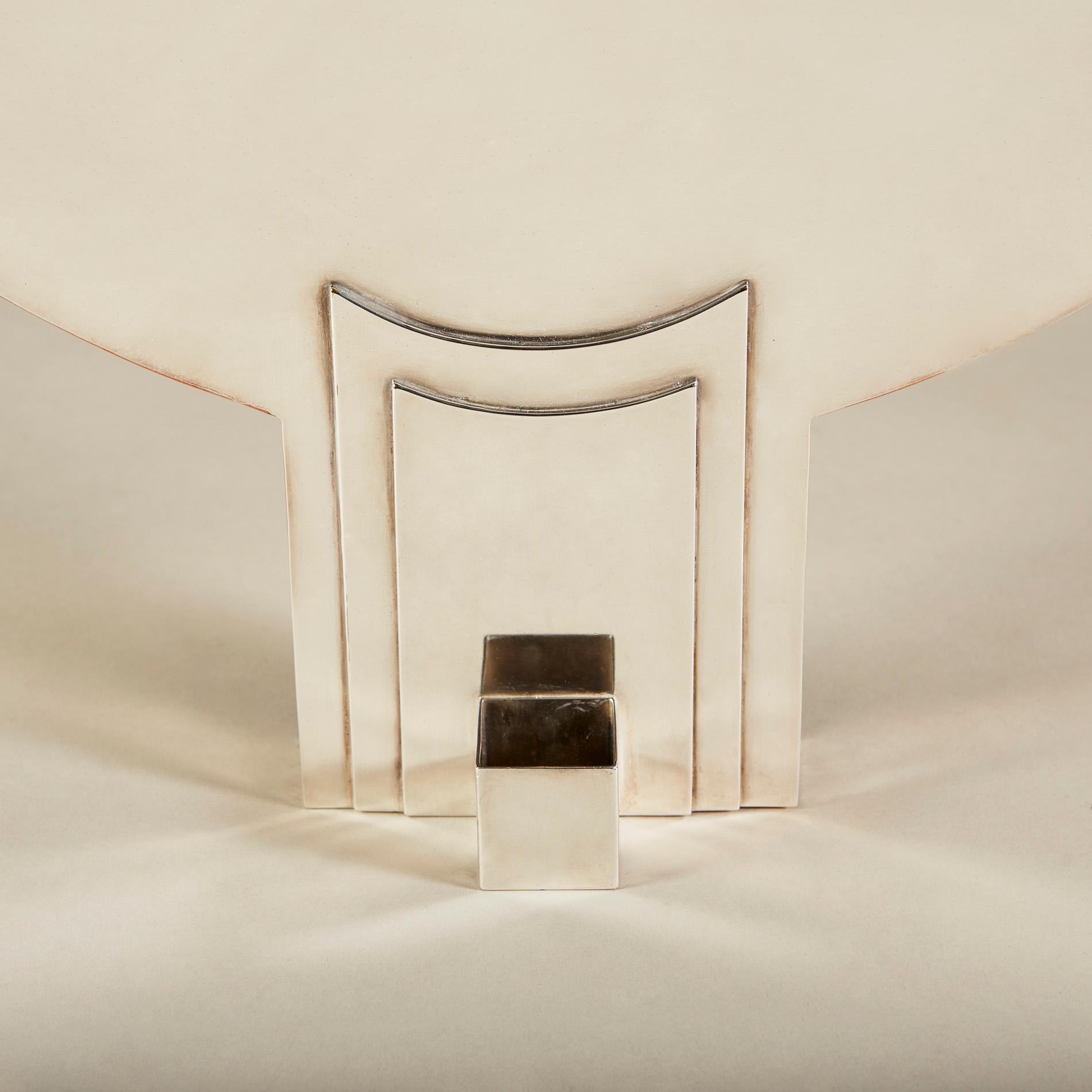 Candelabro / Menorah de plata de ley de los años 70 de Hans Hollein Plata esterlina en venta