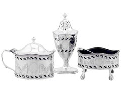 1970s Sterling Silver Condiment Set