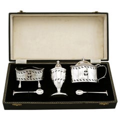 1970s Sterling Silver Condiment Set