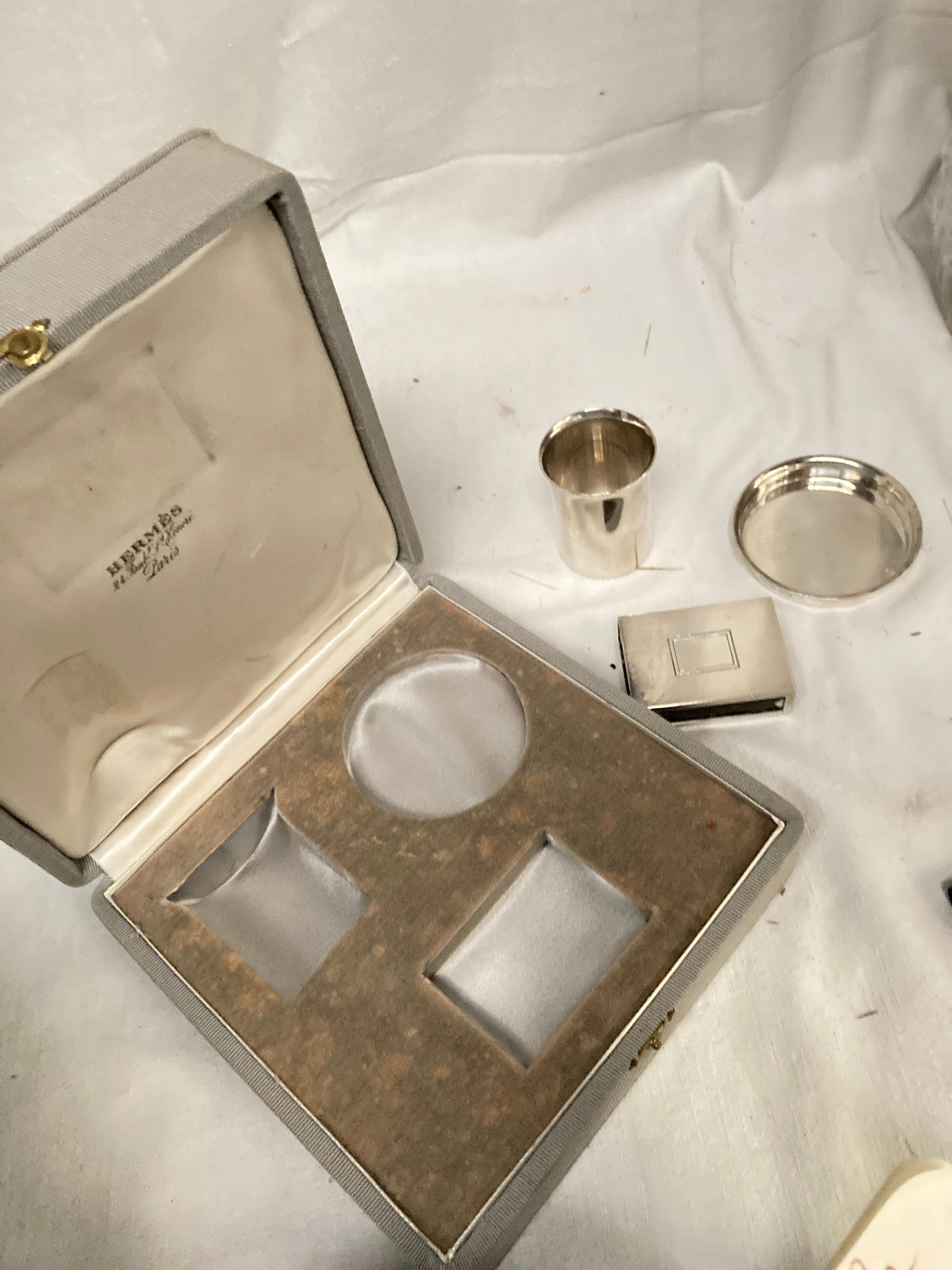 Set da fumo in argento Sterling anni '70 di Hermès Paris in vendita 1