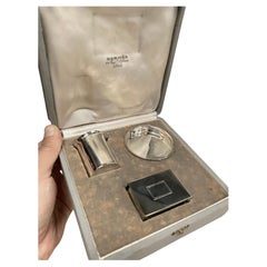 1970's Sterling silver smoker set by Hermès Paris