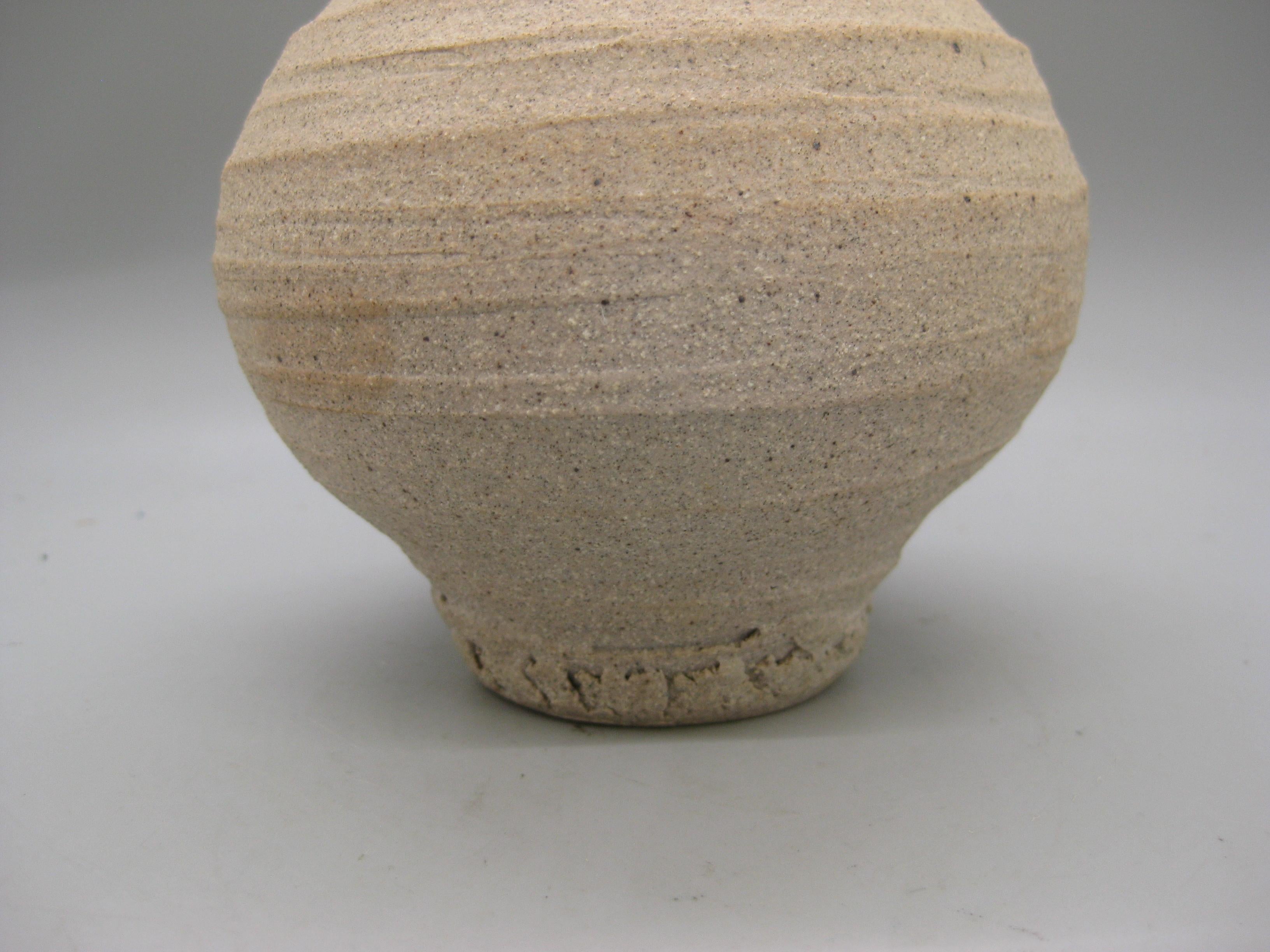 Nordamericano Vaso di erbacce in gres di Steve Dominguez California San Diego Studio Pottery, anni '70 in vendita