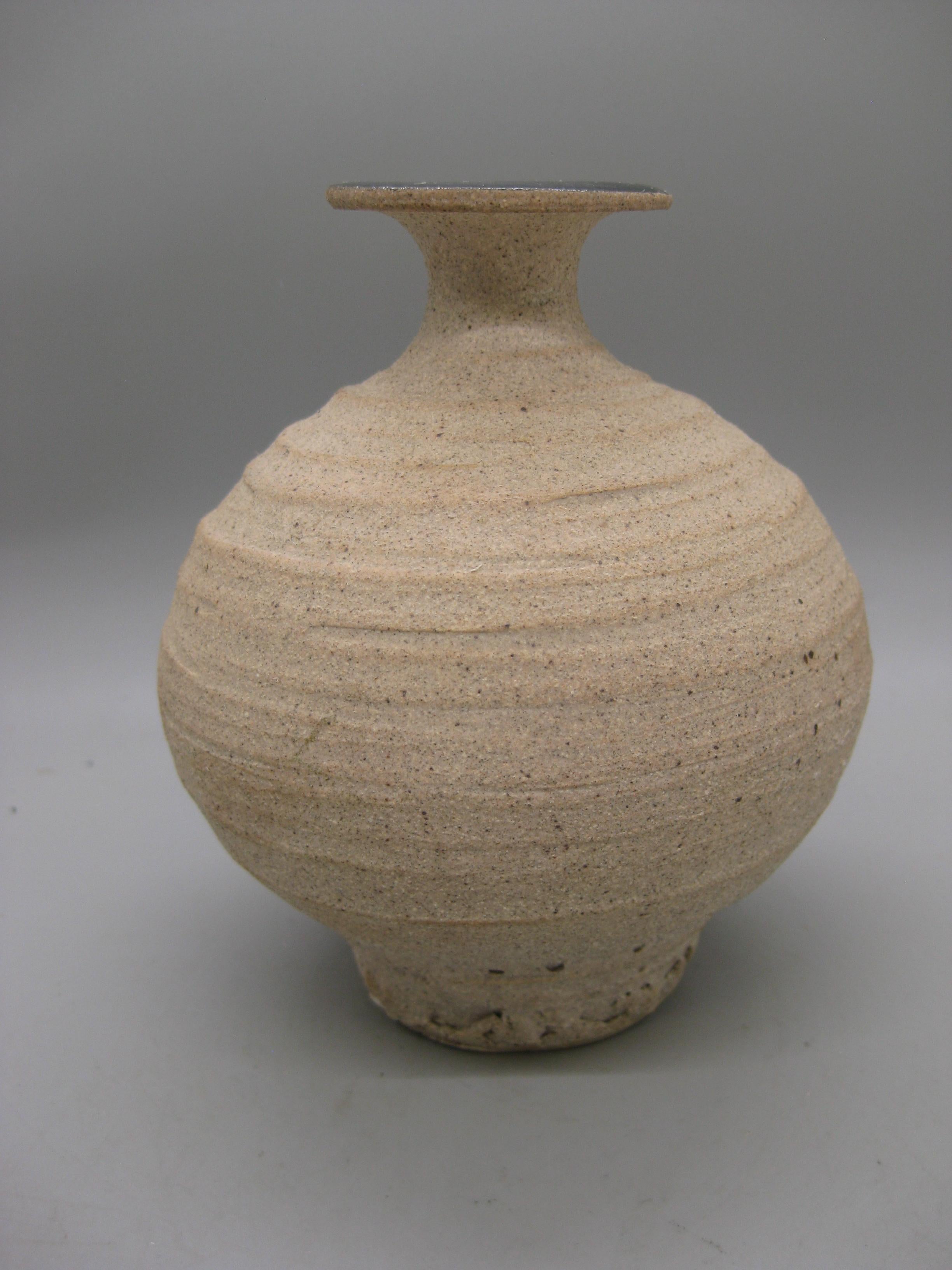 Terracotta Vaso di erbacce in gres di Steve Dominguez California San Diego Studio Pottery, anni '70 in vendita