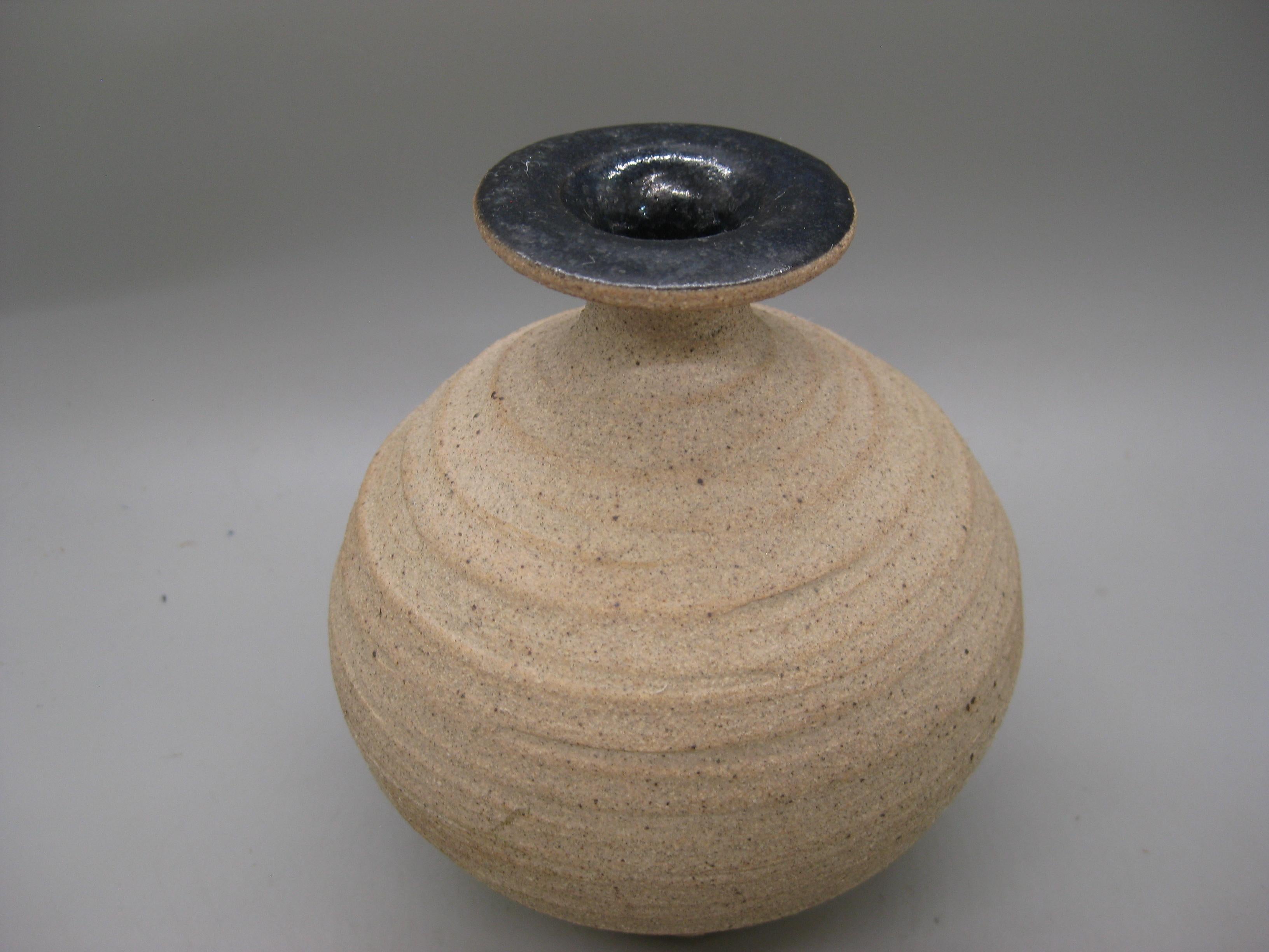 Vaso di erbacce in gres di Steve Dominguez California San Diego Studio Pottery, anni '70 in vendita 1