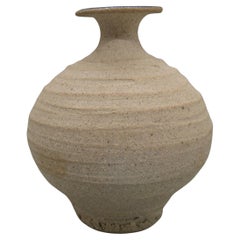 Vaso di erbacce in gres di Steve Dominguez California San Diego Studio Pottery, anni '70